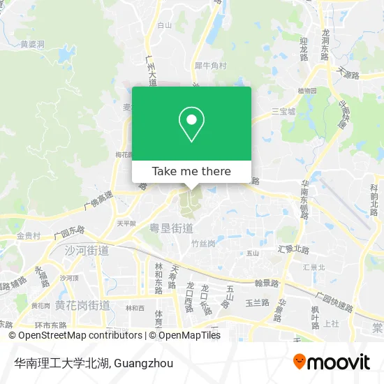 华南理工大学北湖 map