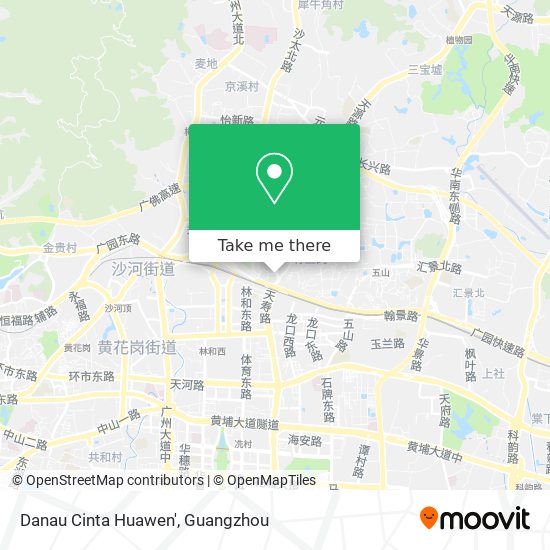 Danau Cinta Huawen' map
