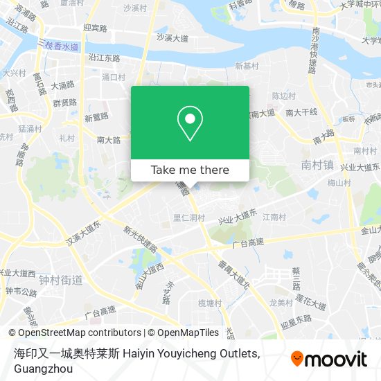 海印又一城奥特莱斯 Haiyin Youyicheng Outlets map