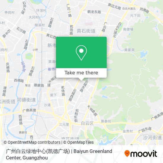 广州白云绿地中心(凯德广场) | Baiyun Greenland Center map
