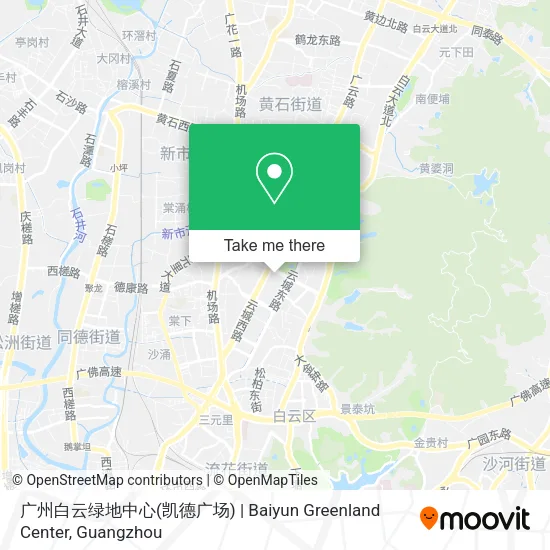 广州白云绿地中心(凯德广场) | Baiyun Greenland Center map