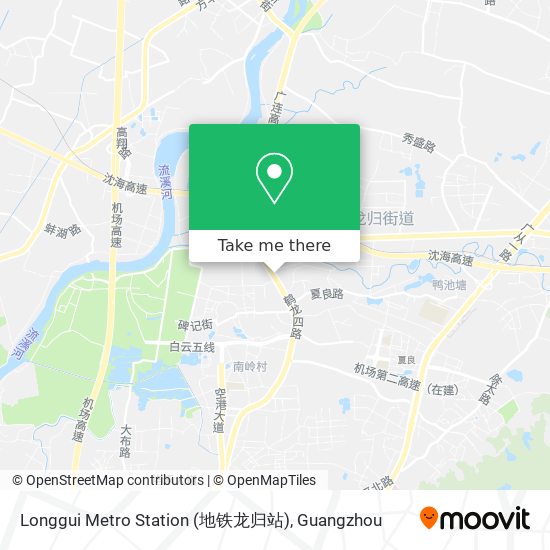 Longgui Metro Station (地铁龙归站) map