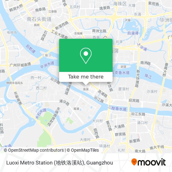 Luoxi Metro Station (地铁洛溪站) map