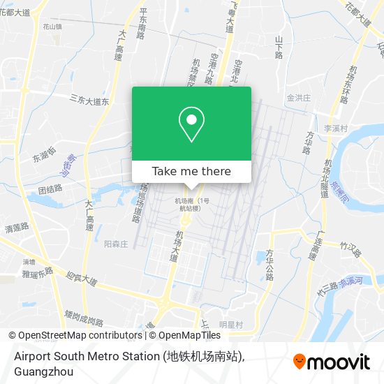 Airport South Metro Station (地铁机场南站) map