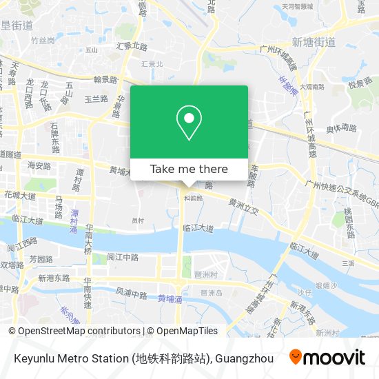 Keyunlu Metro Station (地铁科韵路站) map