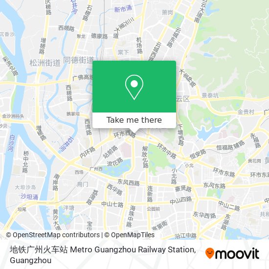 地铁广州火车站 Metro Guangzhou Railway Station map