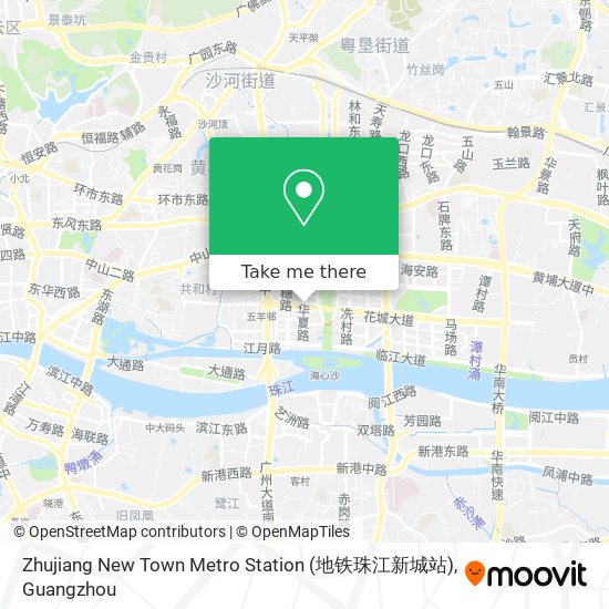 Zhujiang New Town Metro Station (地铁珠江新城站) map