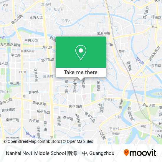 Nanhai No.1 Middle School 南海一中 map