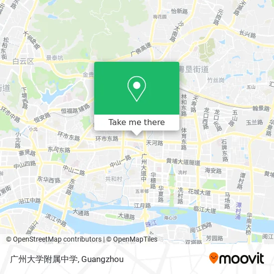 广州大学附属中学 map