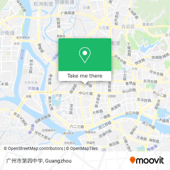 广州市第四中学 map