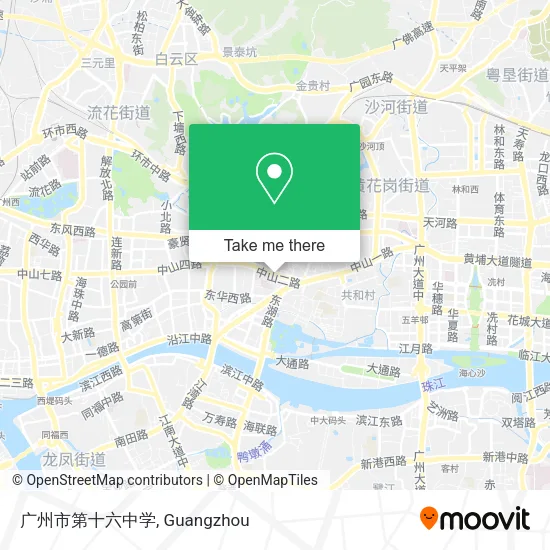 广州市第十六中学 map