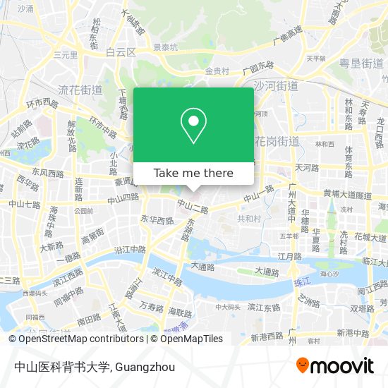 中山医科背书大学 map