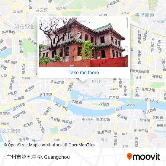 广州市第七中学 map