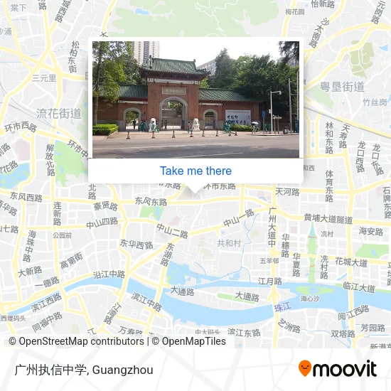 广州执信中学 map