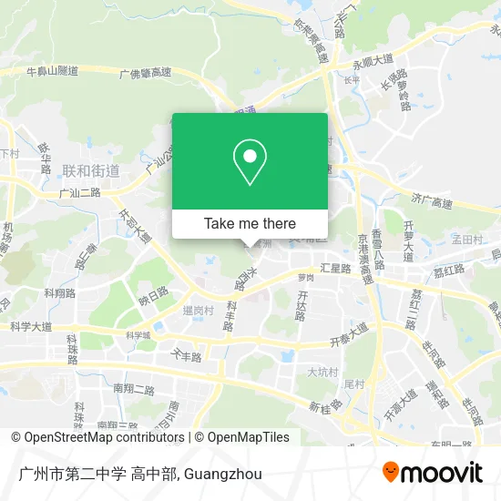 广州市第二中学 高中部 map
