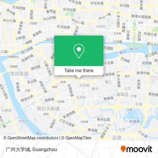 广州大学城 map