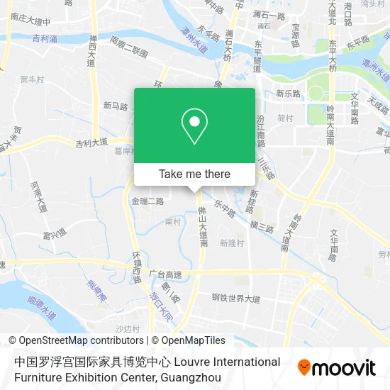 中国罗浮宫国际家具博览中心 Louvre International Furniture Exhibition Center map