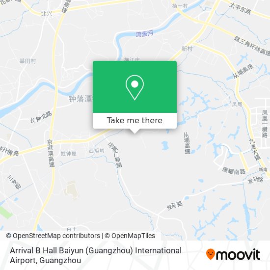 Arrival B Hall Baiyun (Guangzhou) International Airport map
