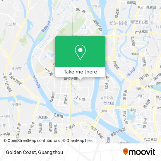 Golden Coast map