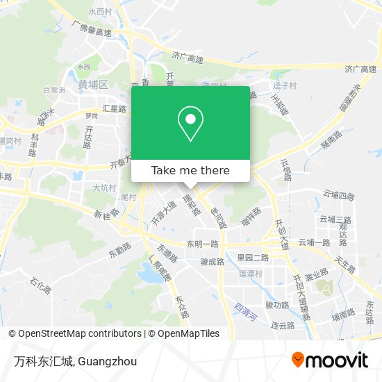 万科东汇城 map