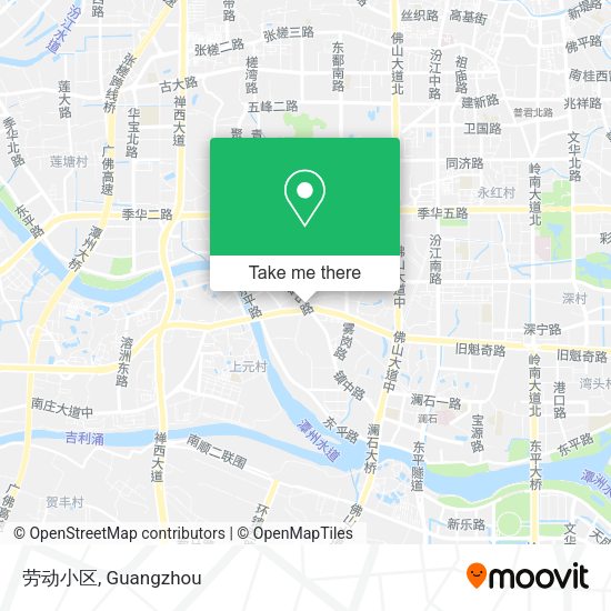 劳动小区 map
