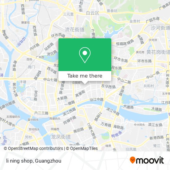 li ning shop map