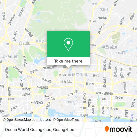 Ocean World Guangzhou map
