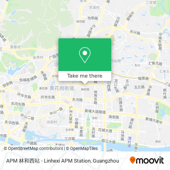 APM 林和西站 - Linhexi APM Station map