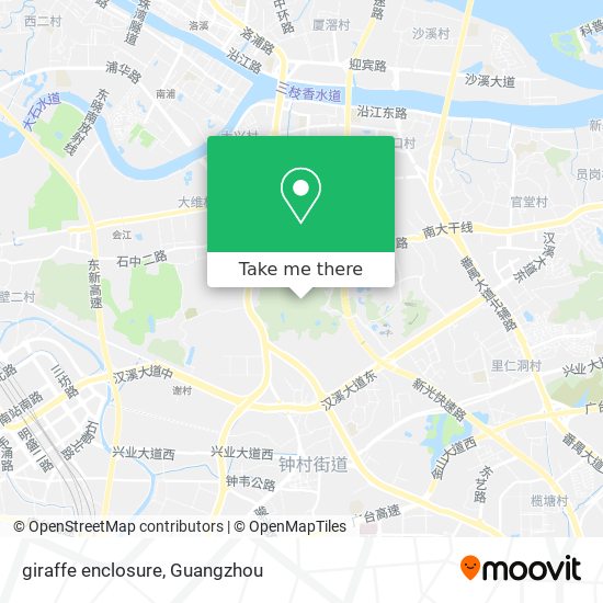 giraffe enclosure map