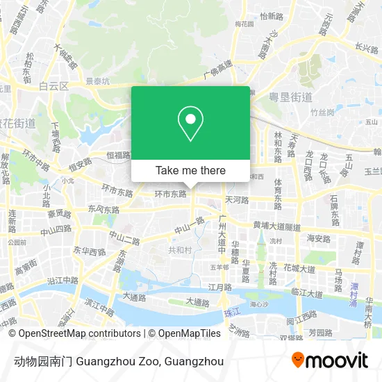 动物园南门 Guangzhou Zoo map