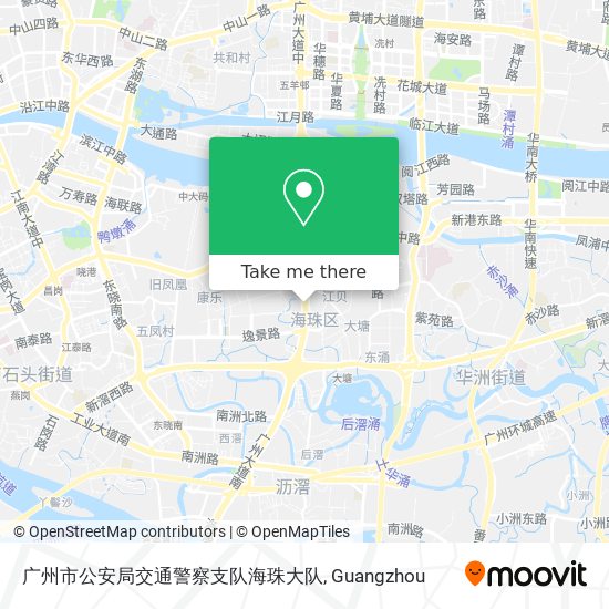 广州市公安局交通警察支队海珠大队 map