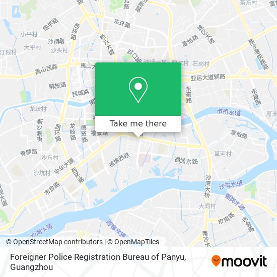 Foreigner Police Registration Bureau of Panyu map