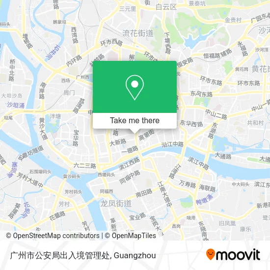 广州市公安局出入境管理处 map