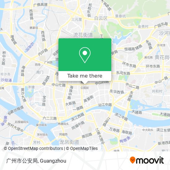 广州市公安局 map