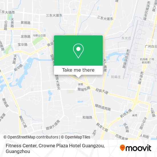 Fitness Center, Crowne Plaza Hotel Guangzou map
