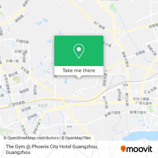 The Gym @ Phoenix City Hotel Guangzhou map