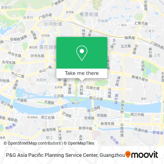 P&G Asia Pacific Planning Service Center map