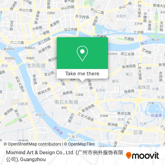 Mixmind Art & Design Co., Ltd. (广州市例外服饰有限公司) map