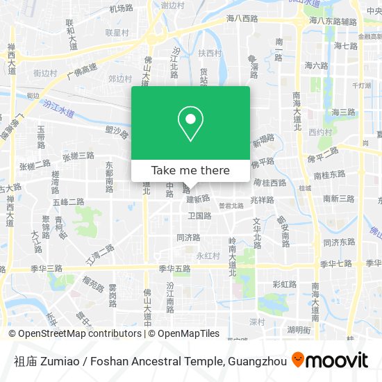 祖庙 Zumiao / Foshan Ancestral Temple map
