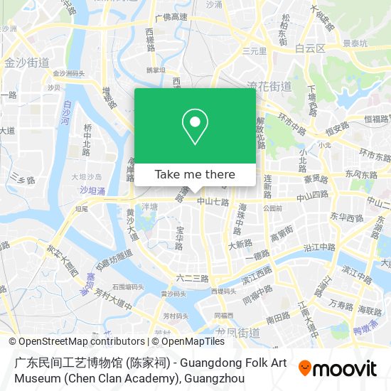 广东民间工艺博物馆 (陈家祠) - Guangdong Folk Art Museum (Chen Clan Academy) map