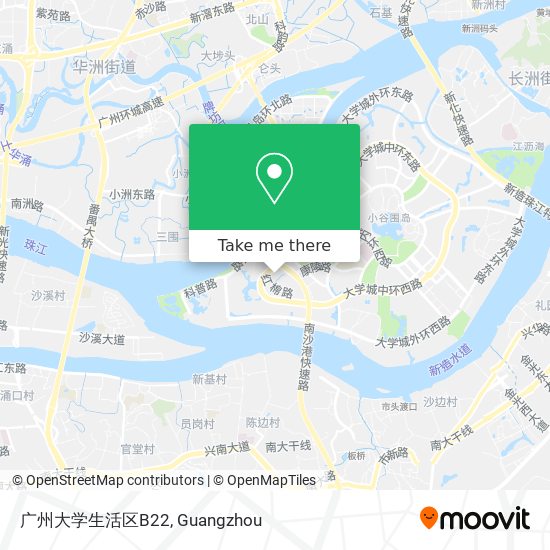 广州大学生活区B22 map