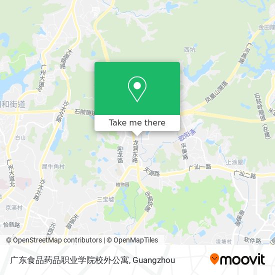 广东食品药品职业学院校外公寓 map