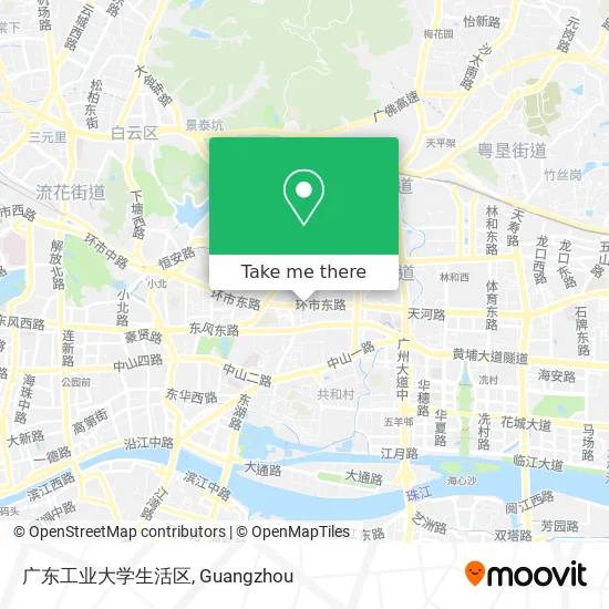 广东工业大学生活区 map