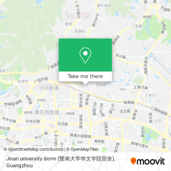 Jinan university dorm (暨南大学华文学院宿舍) map