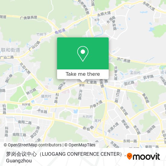萝岗会议中心（LUOGANG CONFERENCE CENTER） map