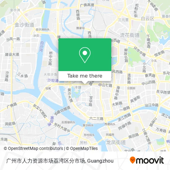 广州市人力资源市场荔湾区分市场 map