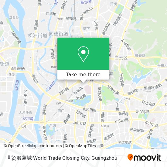 世贸服装城 World Trade Closing City map
