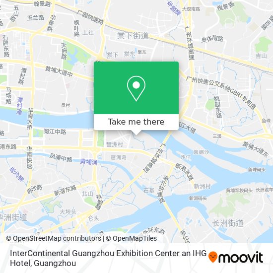 InterContinental Guangzhou Exhibition Center an IHG Hotel map