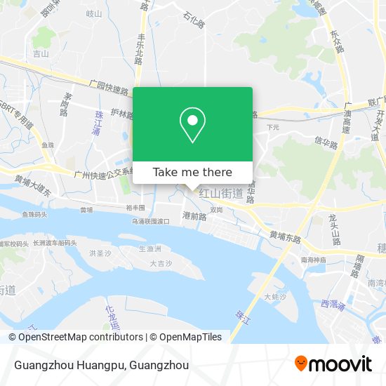 Guangzhou Huangpu map