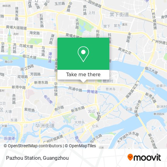 Pazhou Station map